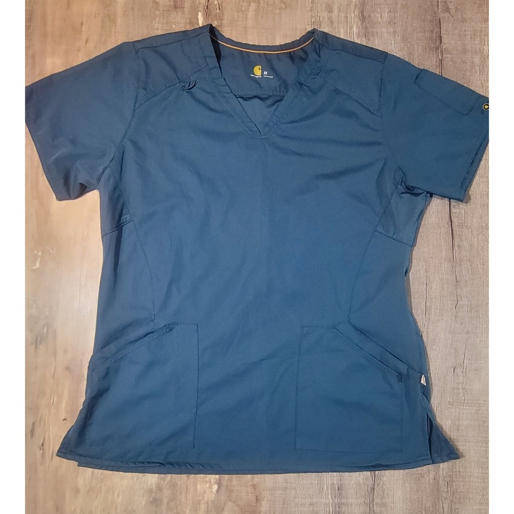 Carhartt Force Cross-Flex Scrub Womens Medium Top V-Neck C12106
